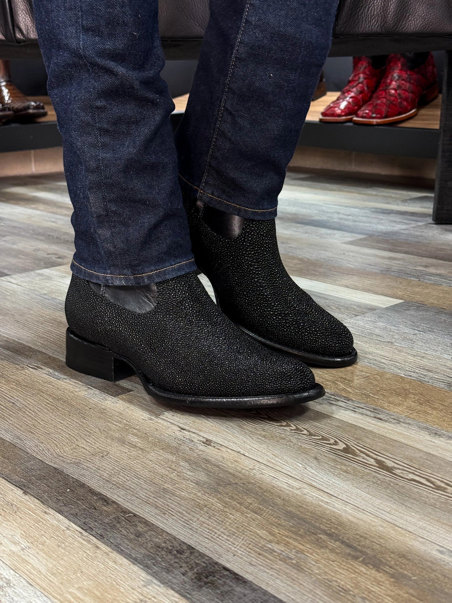 Christian Stingray Skin Boots