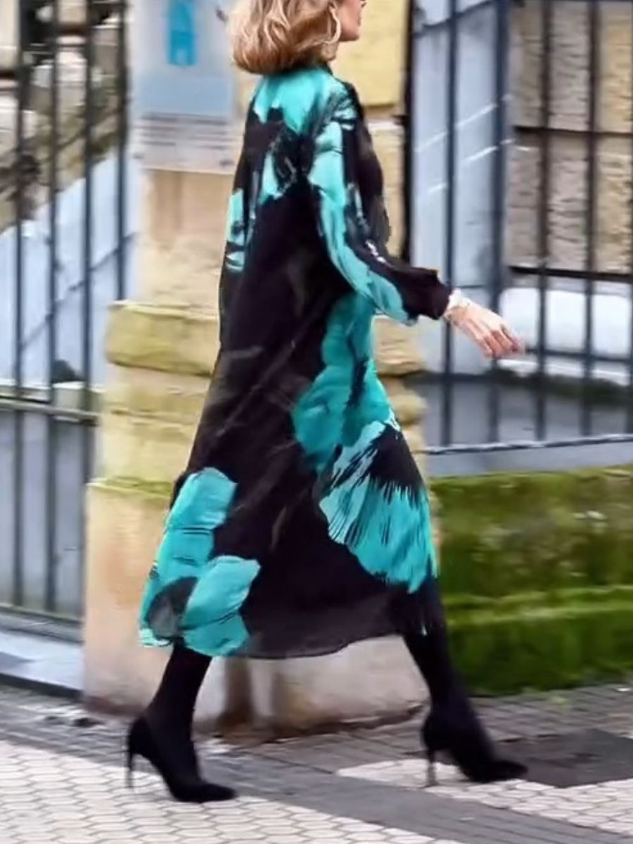 (⏰New Arrivals Promotion $20 OFF) Blue Baulette Midi Dress