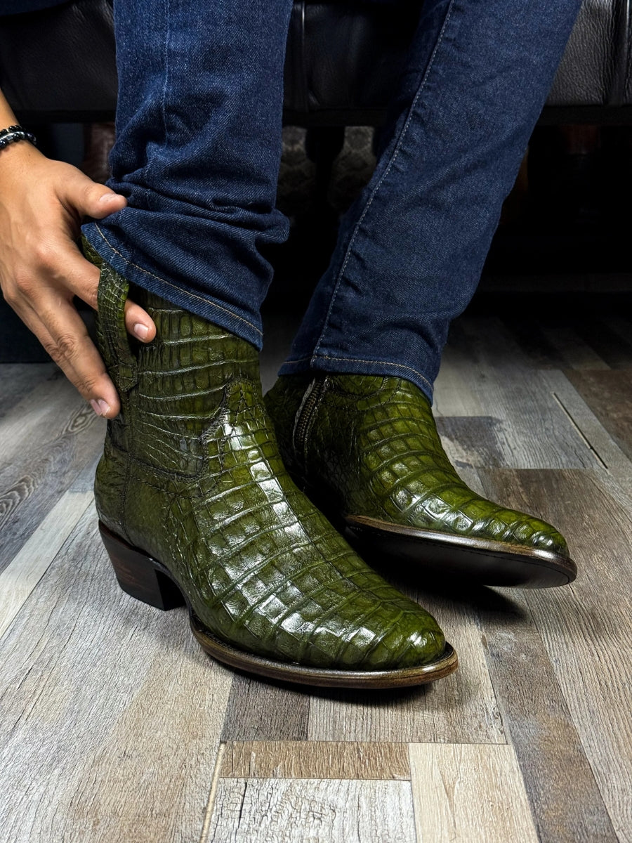 (⏰New Arrivals Promotion $20 OFF) Full Crocodile Boots Oval