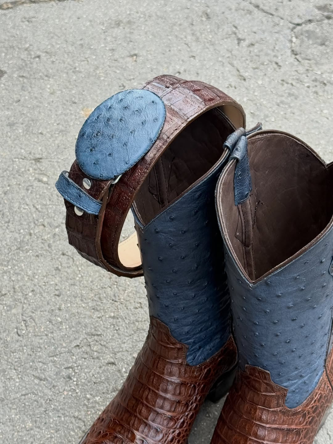 Featuring Crocodile Leather & Ostrich Tube Leather Boots