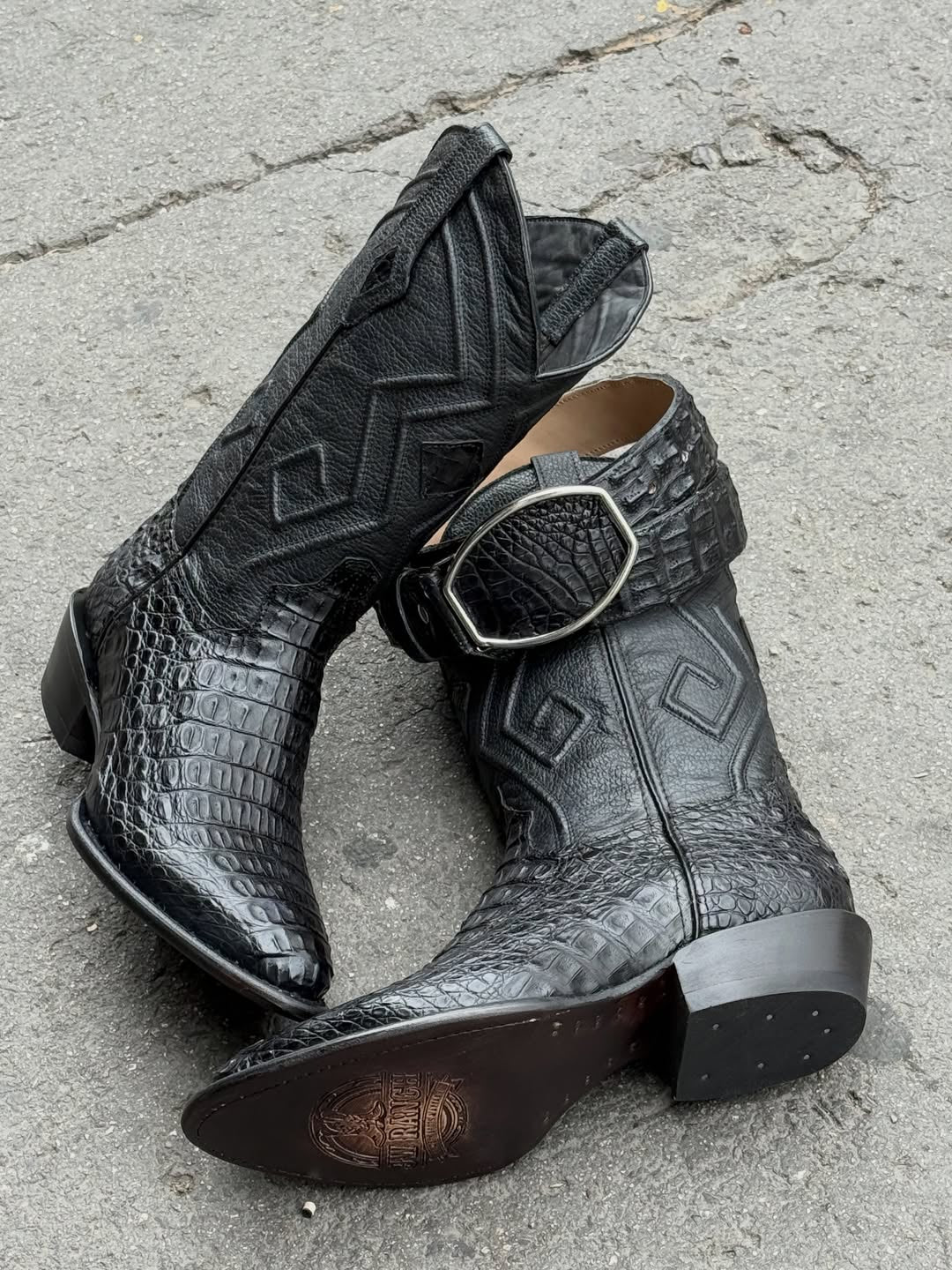 Exclusive Crocodile Leather Boots