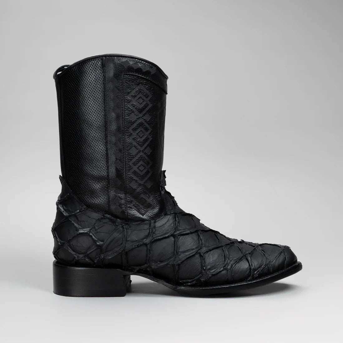 Full Grain Leather Ound Toe Cowboy Boots