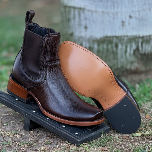 New Model Original Deerskin Cowboy Boots
