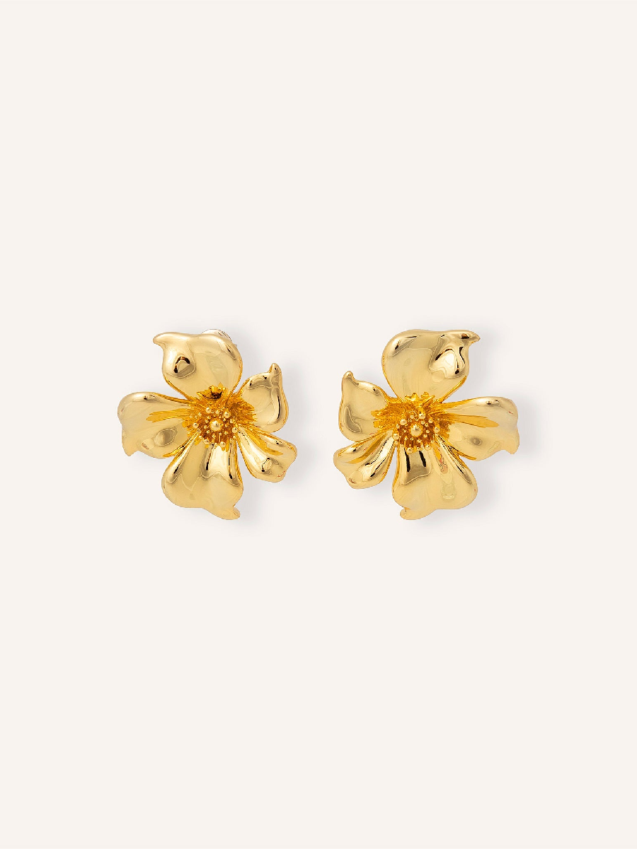 Almond Blossom Gold Earings