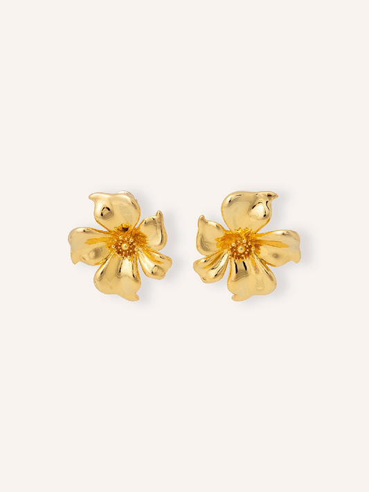 Almond Blossom Gold Earings