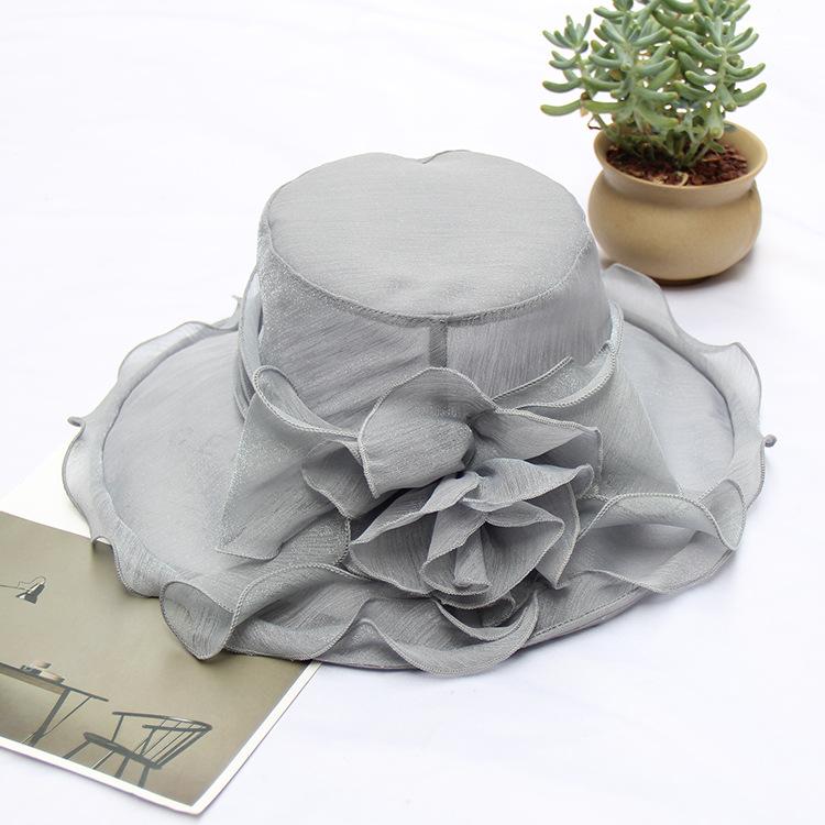 New Foldable Lace Bow Sun Hat