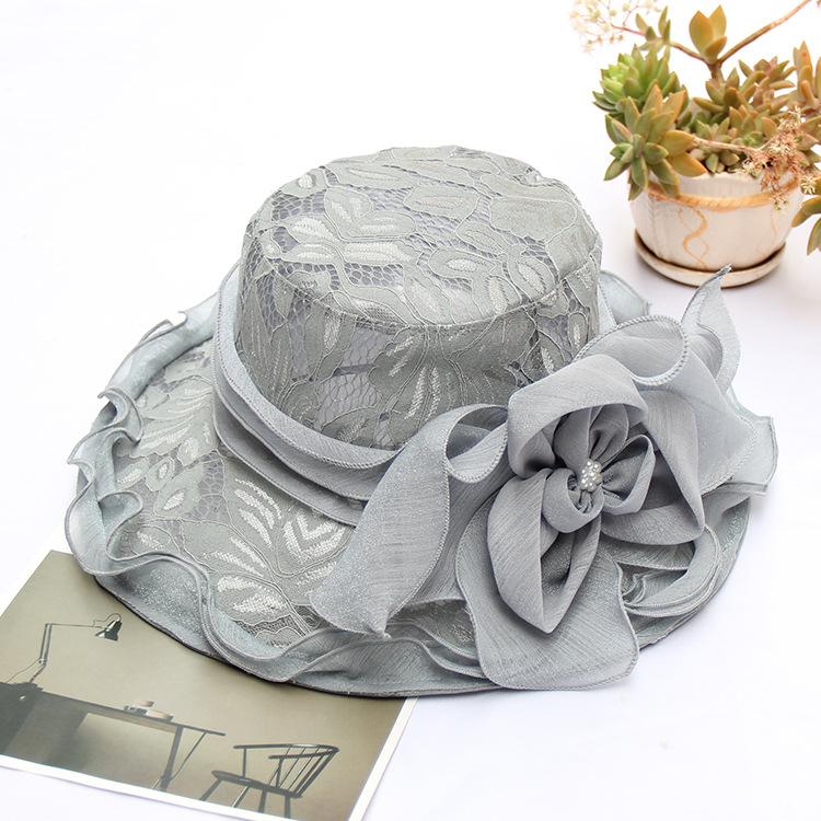 New Foldable Lace Bow Sun Hat