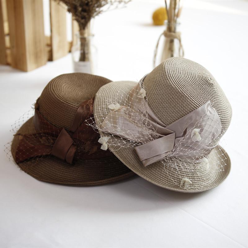 Rolled Mesh Bow Hat