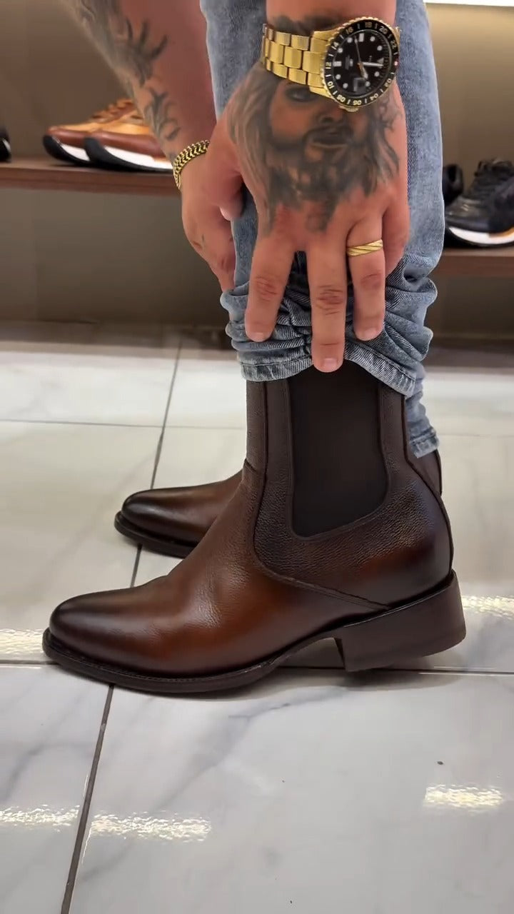(⏰New Arrivals Promotion $20 OFF)Handcrafted Deerskin Black Half Boots