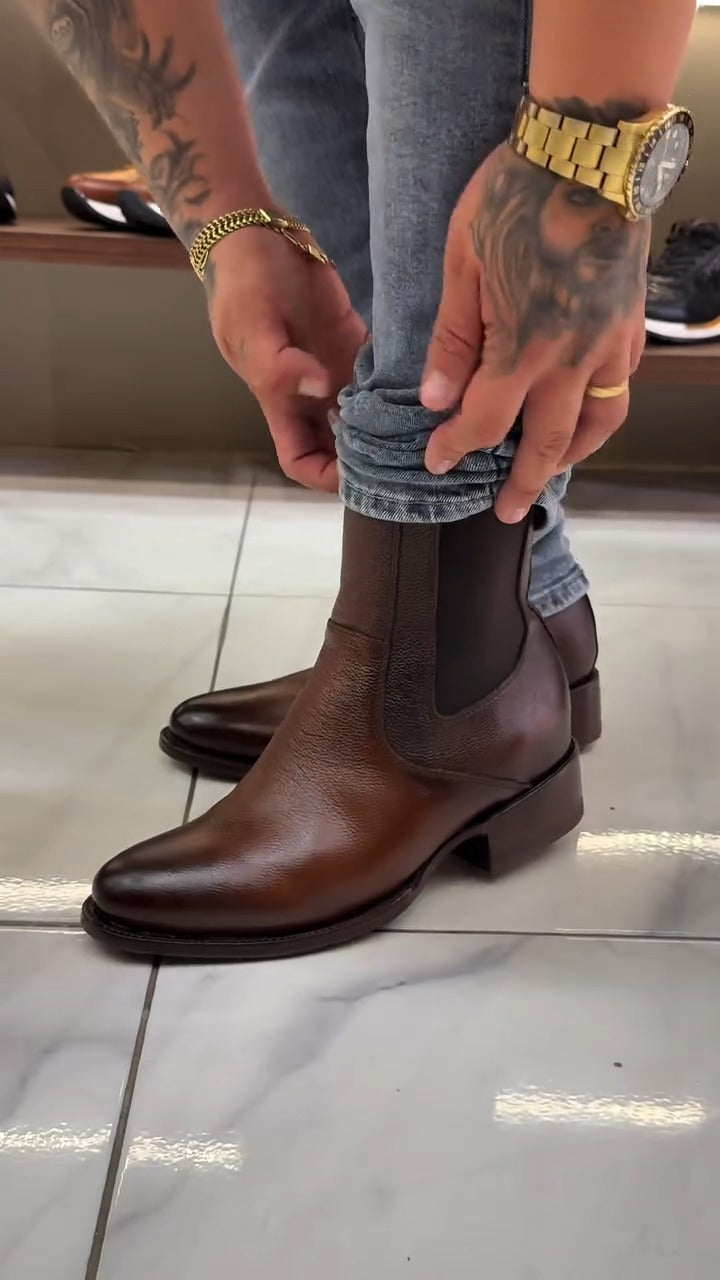 (⏰New Arrivals Promotion $20 OFF)Handcrafted Deerskin Black Half Boots